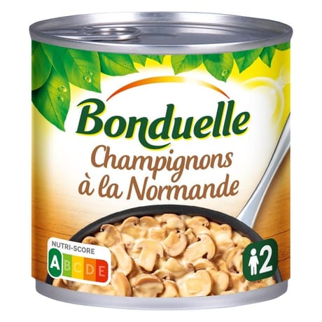 Bonduelle champignons à la normande à poêler
