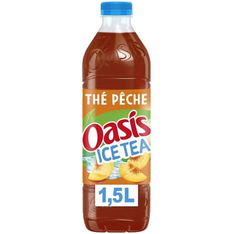 Oasis thé pêche pet 1.5L