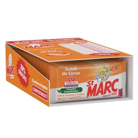 St marc lingettes soleil de corse 13 sachets dont 30% gratuits