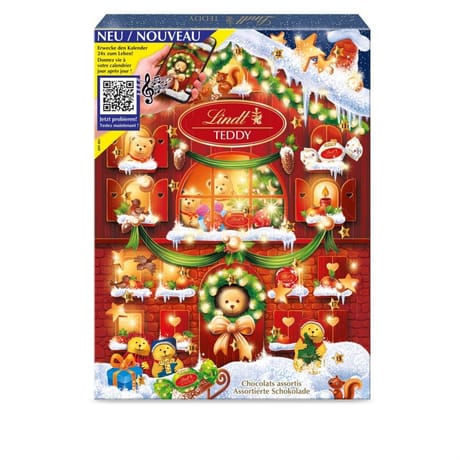 Lindt calendrier de l'avent ours 170g