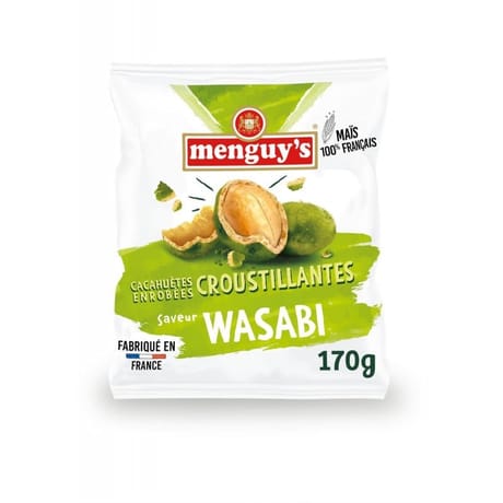 Menguy's cacahuètes enrobées wasabi 170g