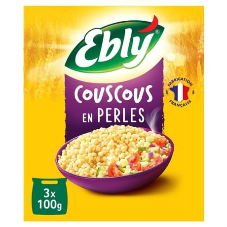Ebly sachet de cuisson couscous en perles 10m 300g
