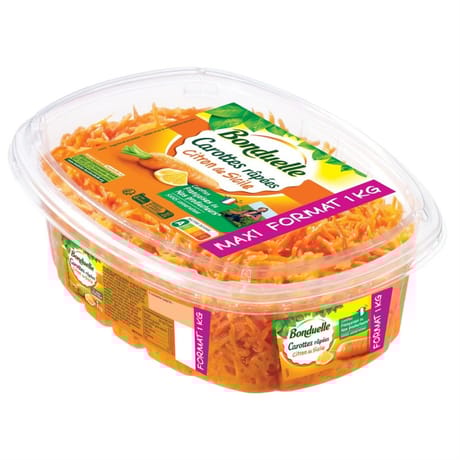 Bonduelle carottes rapées au citron de Sicile 1000g