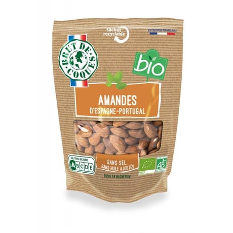 Brut de coques Amandes décortiquées bio brut de coques 100g