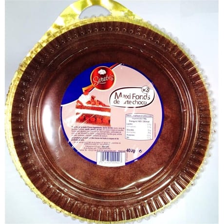 Serebis maxi fonds de tarte choco x3 400g