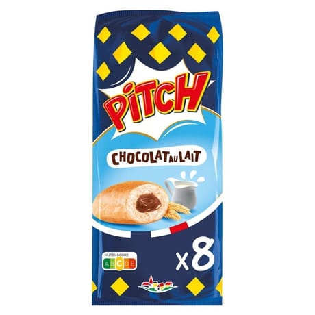 Pitch brioche chocolat au lait x8 300g