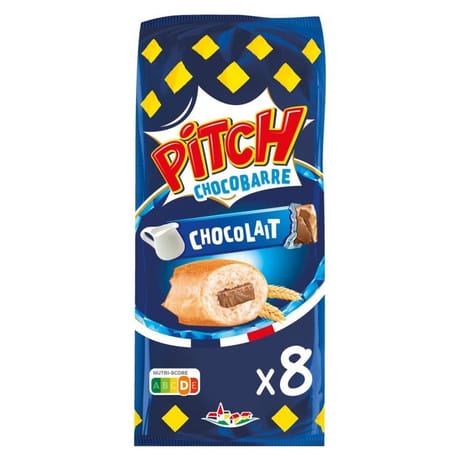 Pitch brioche chocobarre lait x8 300g