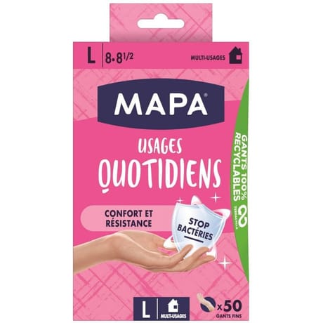 Gants usages quotidiens x50 tl