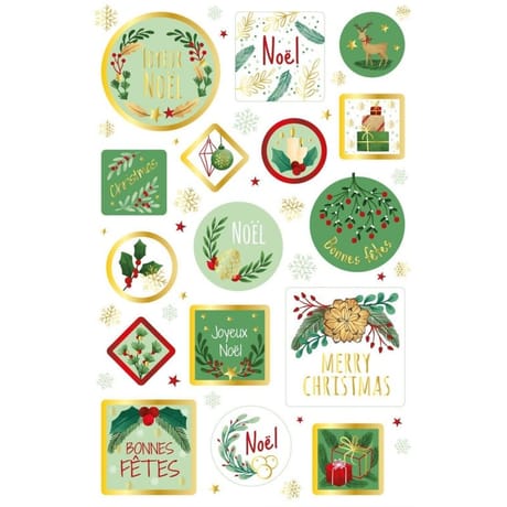 32 stickers de Noël (modèle 5)