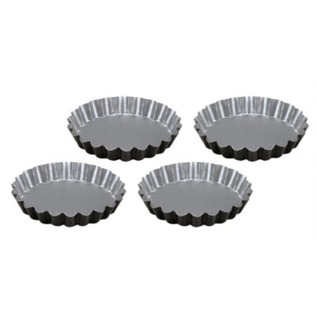 Lot 4 moules tartelettes 12 cm