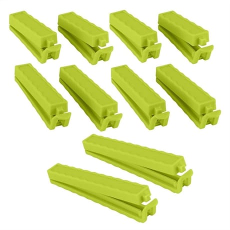 10 pinces pour sachets plastique 4x6-4x8-2x11cm