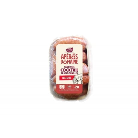 Saucisses cocktail traditionnelles nature x20 200g