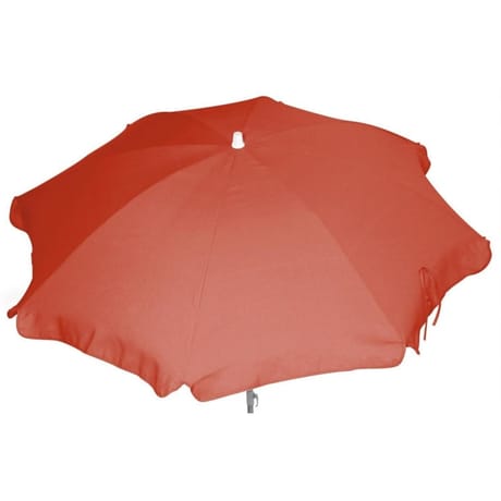 Parasol diam 200 cm mat alu inclinable terracotta