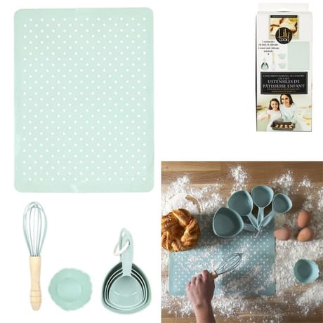Coffret 5 ustensiles pâtisserie enfant