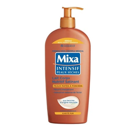 Mixa intensif peaux sèches lait corps nutritif satinant 400ml
