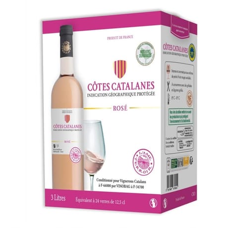 L'âme du terroir IGP rosé cotes catalanes bib 3L 12.5%