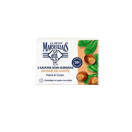 Le petit marseillais savon beurre de karité 2x100g