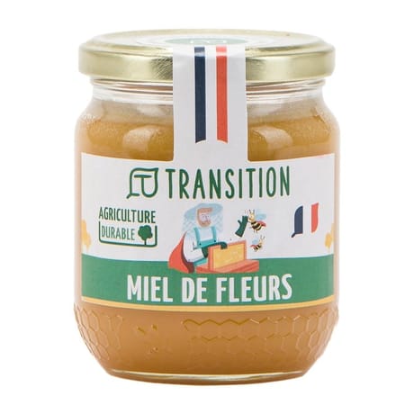 Transition miel de fleurs 375g bio