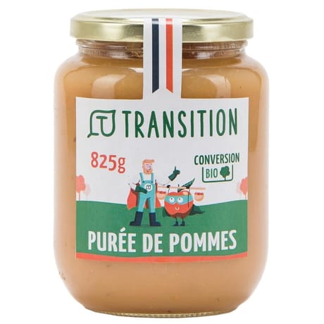 Transition purée de pommes conversion bio 825g