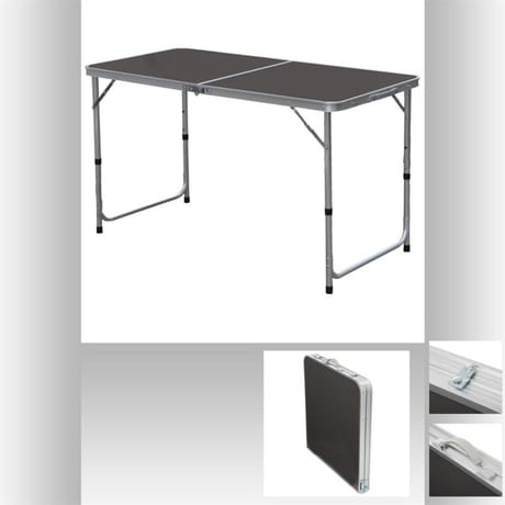 Table pliante en alu 120x60x70cm