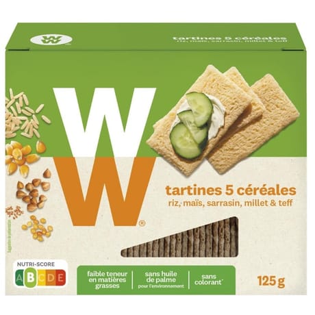 Ww tartines 5 céréales 125g