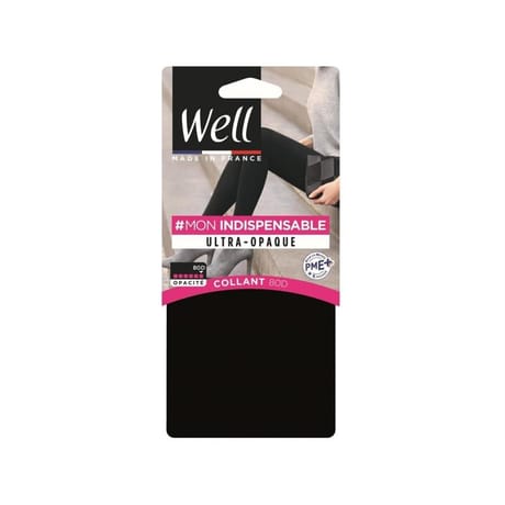 Collant ultra  opaque mon indispensable x1 Well NOIR T1-2