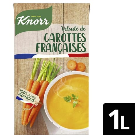 Knorr soupe velouté carottes françaises 1l