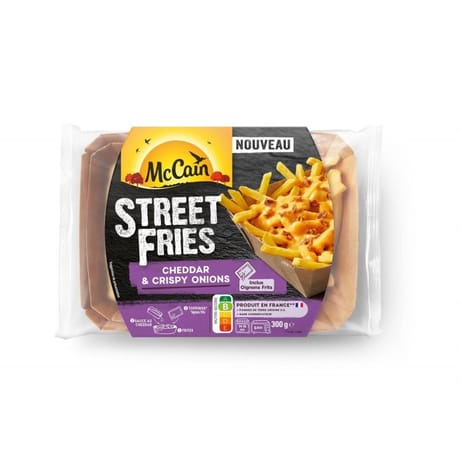 McCain street fries cheddar & crispy onions 300g