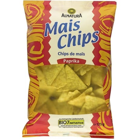 Alnatura chips de maïs paprika bio 125g