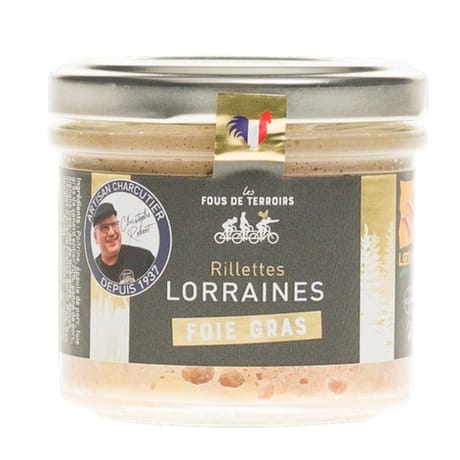 Clair de Lorraine rillettes de foie gras de canard 100g