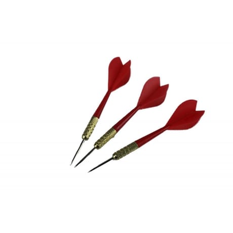 3 fléchettes unicorn steel en plastique moule rouge