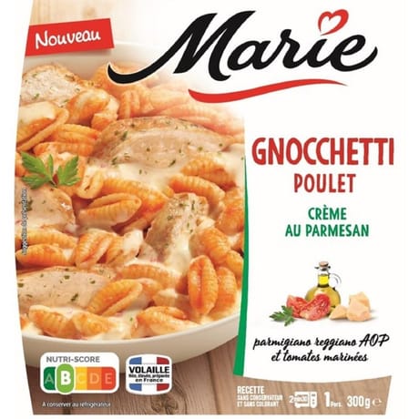 Marie gnocchetti au poulet, crème au parmesan 300g