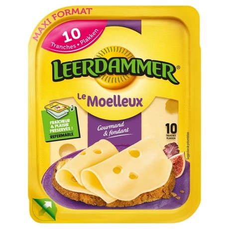 Leerdammer le moelleux 10 tranches 250g