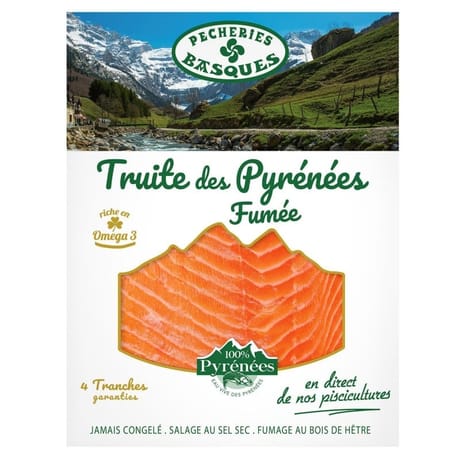 Pêcheries basques truite fumée des pyrénées 120g