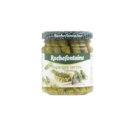 Rochefontaine pointes d'asperges vertes bocal 21cl 100g