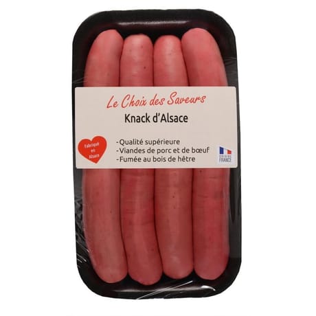 Véritable knacks d'Alsace supérieure 240g