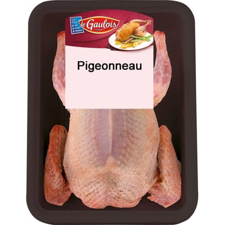 Le Gaulois pigeonneau sans tête éviscéré