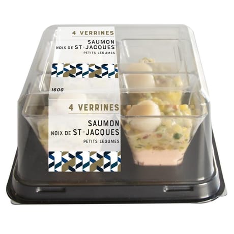 Verrines duo saumon saint-jacques 4x40g