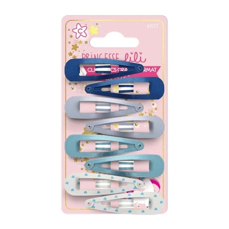 Princesse lili clic clacs métalliques x8