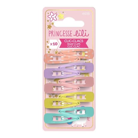Princesse lili clic clacs imprimés x10