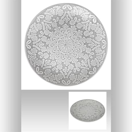Assiette plate 27cm hacienda gris