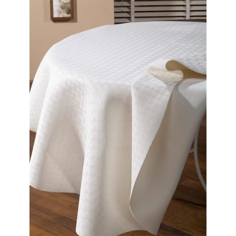 Calitex protege table tradition blanc rond 135cm