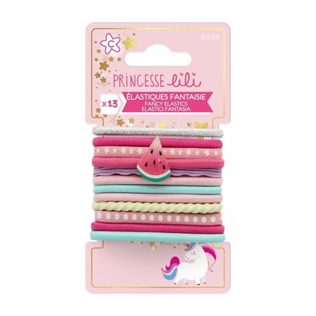Princesse lili élastiques fantaisie x13