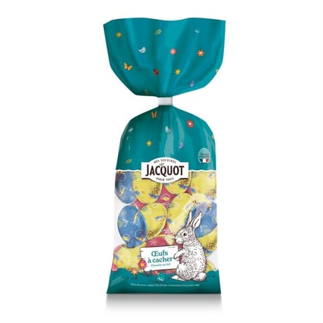 Jacquot sachet oeufs à cacher lait 198g
