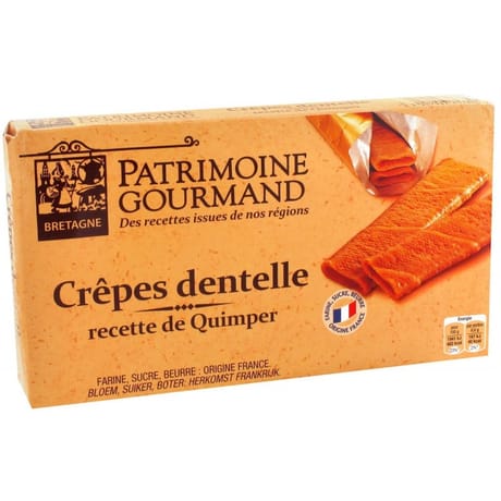 Patrimoine gourmand crêpes dentelle nature 120g