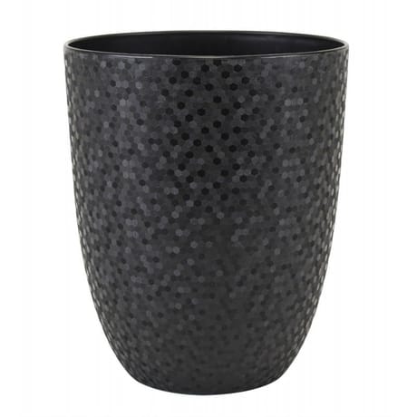 Cache-pot opale 12,5 x 15 cm volume 1,3 l noir