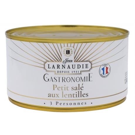 Jean larnaudie petit salé aux lentilles France gastronomie boite 1240g