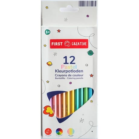 Crayons de couleur pastel 12 pcs