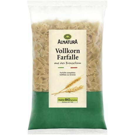 Alnatura farfalle au blé complet bio 500g