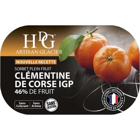 HDG bac sorbet clémentine corse 487g